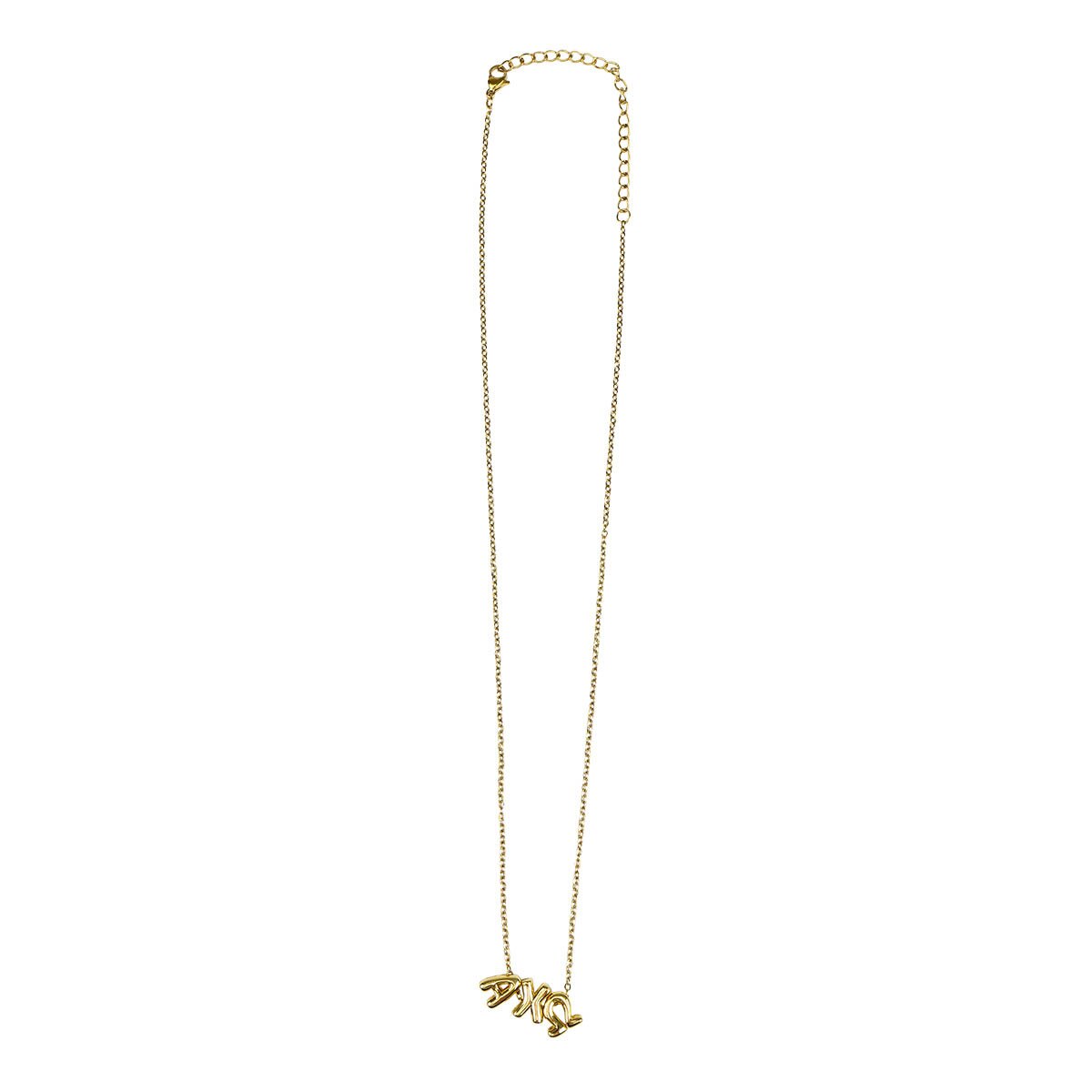 alpha chi omega sorority bubble necklace
